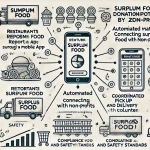 DALL·E 2024 06 19 17.39.34 An image illustrating the vision for a surplus food donation platform by Zomato. The image should show various features including restaurants reportin