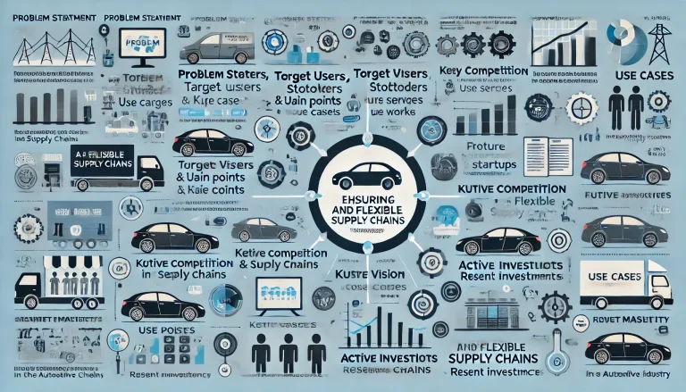 DALL·E 2024 07 08 20.14.00 A comprehensive infographic summarizing the problem statement target users stakeholders pain points future vision use cases key competition pro